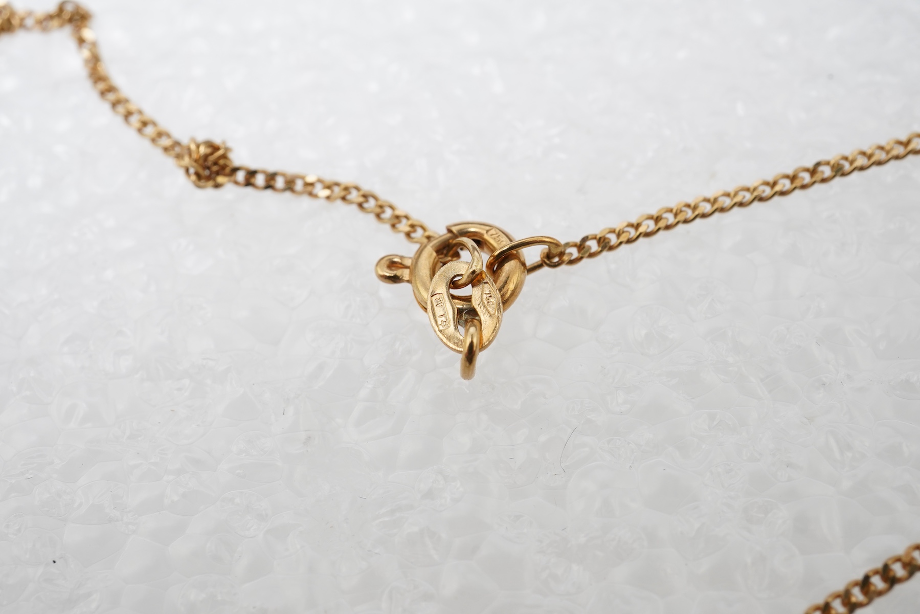 A diamond heart pendant